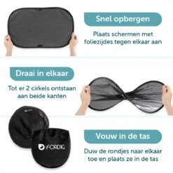 ForDig Zonnescherm Auto (2 Stuks) - Extra Donker - Zonwering UV Protectie Voor Auto Zijruit – Zonwering Auto – Zonder Zuignappen – 80 GSM – 51 X 31 CM 11 ForDig Zonnescherm Auto (2 Stuks) - Extra Donker - Zonwering UV Protectie Voor Auto Zijruit – Zonwering Auto – Zonder Zuignappen – 80 GSM – 51 X 31 CM -Maxi-Cosi Winkel 1200x1200 1142