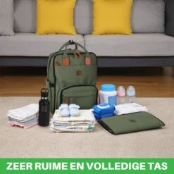 Brisby Slijtvaste Luiertas – Verzorgingstas – Met Buggymontage - Groen -Maxi-Cosi Winkel 1200x1200 1173