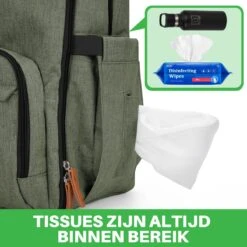 Brisby Slijtvaste Luiertas – Verzorgingstas – Met Buggymontage - Groen -Maxi-Cosi Winkel 1200x1200 1176