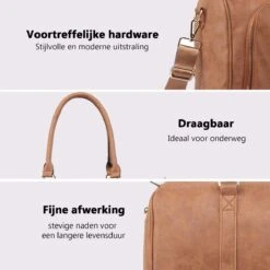 Miss Lulu Luier- En Verzorgingstas – Luiertas Set – Afneembare Draagtas - Duurzaam En Stijlvol – Bruin - Premium Kwaliteit- Grote Capaciteit - Unisex/Jongens/Meisjes (LT6638 BN) -Maxi-Cosi Winkel 1200x1200 1208