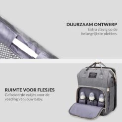 Buxibo 2-in-1 Luier- En Verzorgingstas - Inclusief Verschoon Matje - Baby Rug Tas Met Isoleervak - Diaper Backpack Bag - Reis Rugzak Inclusief Buggy En Kinderwagen Haken - Grote Capaciteit - -Maxi-Cosi Winkel 1200x1200 1245