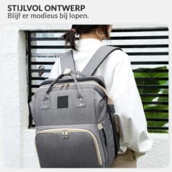 Buxibo 2-in-1 Luier- En Verzorgingstas - Inclusief Verschoon Matje - Baby Rug Tas Met Isoleervak - Diaper Backpack Bag - Reis Rugzak Inclusief Buggy En Kinderwagen Haken - Grote Capaciteit - -Maxi-Cosi Winkel 1200x1200 1246