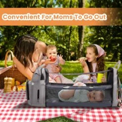 Product Plaza - Luier- En Verzorgingstas - Baby Rug Tas Met Bed - Reis Rugzak - Grote Capaciteit - Jongens En Meisjes - Grijs - Luier Tas - Verzorgingstas Baby - Uitschuifbaar Verschoon/ Slaap Bedje – Multifunctionele Rugzak 0-1 Jaar – -Maxi-Cosi Winkel 1200x1200 1310