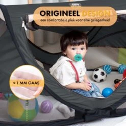 Deryan Peuter Luxe Campingbedje – Inclusief Zelfopblaasbare Matras - Zwart -Maxi-Cosi Winkel 1200x1200 1368