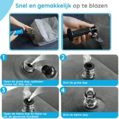 Merkloos Voetensteun | Opblaasbaar | In Alle Hoogtes Verstelbaar | Reiskussen | Vliegtuigbed | Voetensteun | 3 Verschillende Standen | Met Kinderen Reizen | Grijs -Maxi-Cosi Winkel 1200x1200 1485