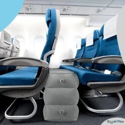 Merkloos Voetensteun | Opblaasbaar | In Alle Hoogtes Verstelbaar | Reiskussen | Vliegtuigbed | Voetensteun | 3 Verschillende Standen | Met Kinderen Reizen | Grijs -Maxi-Cosi Winkel 1200x1200 1487