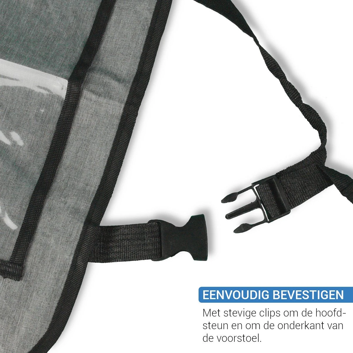 Vannons - Autostoel Organizer - Auto Organizer Voor Kinderen - Met IPadhouder - Grijs 3 Vannons - Autostoel Organizer - Auto Organizer Voor Kinderen - Met IPadhouder - Grijs - Image 3