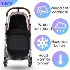 Yilofy Universele Luxe Voetenzak Babywagen & Autostoel Zwart Buggy Kinderwagen Voetzak -Maxi-Cosi Winkel 1200x1200 1616
