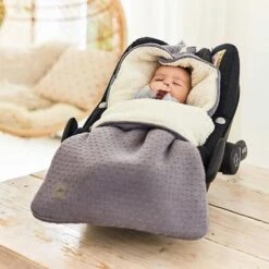 Jollein Voetenzak Voor Autostoel & Kinderwagen - Bliss Knit - Storm Grey -Maxi-Cosi Winkel 1200x1200 1630