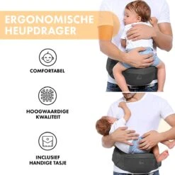 Deryan Pack Basic Luxe Heupdrager - Baby En Peuter Heupzitje - Draagzak Grijs -Maxi-Cosi Winkel 1200x1200 1674