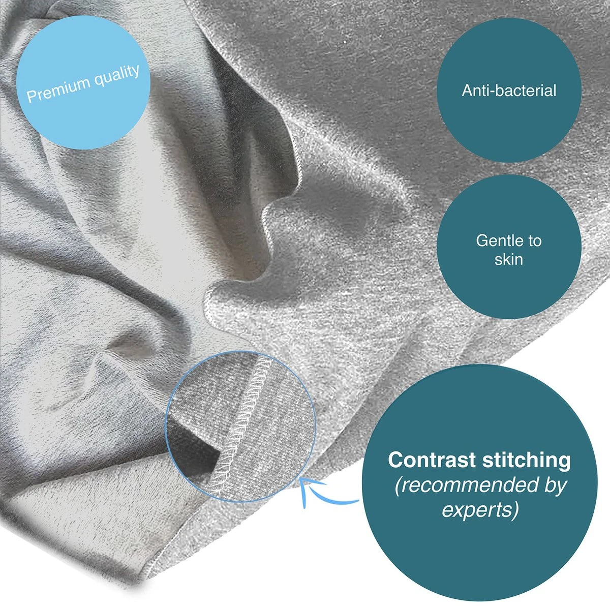 Makimaja Baby Sling - Licht Grijs - Hoge Kwaliteit 100% Natuurlijk Katoen Baby Sling - Baby Sling Pasgeborenen En Baby's Tot 15 Kg - Plus Inclusief: Baby Slabbetje 4 Makimaja Baby Sling - Licht Grijs - Hoge Kwaliteit 100% Natuurlijk Katoen Baby Sling - Baby Sling Pasgeborenen En Baby's Tot 15 Kg - Plus Inclusief: Baby Slabbetje - Image 4