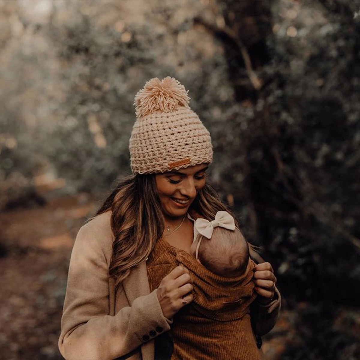 ByKay - Draagzak - Click Carrier Classic - Ribbed Velvet - Mustard Brown 6 ByKay - Draagzak - Click Carrier Classic - Ribbed Velvet - Mustard Brown - Image 6