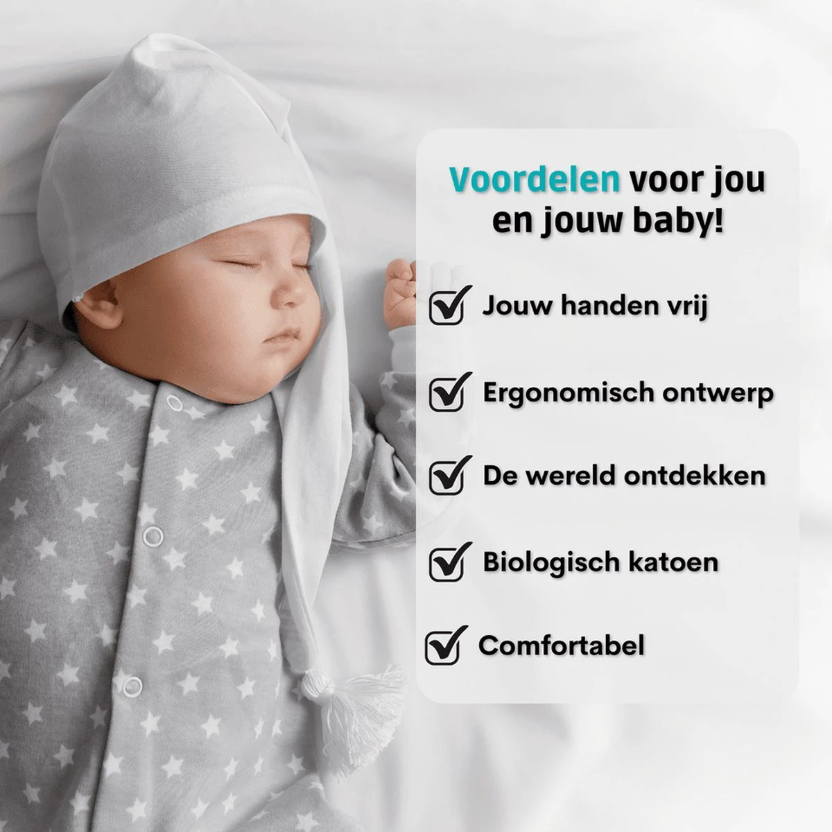 Baby Mama Draagdoek Grijs - Rekbaar - Biologisch Katoen - Ergonomisch - Draagzak - Tot 15KG 2 Baby Mama Draagdoek Grijs - Rekbaar - Biologisch Katoen - Ergonomisch - Draagzak - Tot 15KG - Image 2