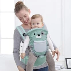 Baby Draagzak - Buik/Rug Babydrager Met Zacht Zitje (0-36 Maanden) - Groene Beer -Maxi-Cosi Winkel 1200x1200 1840