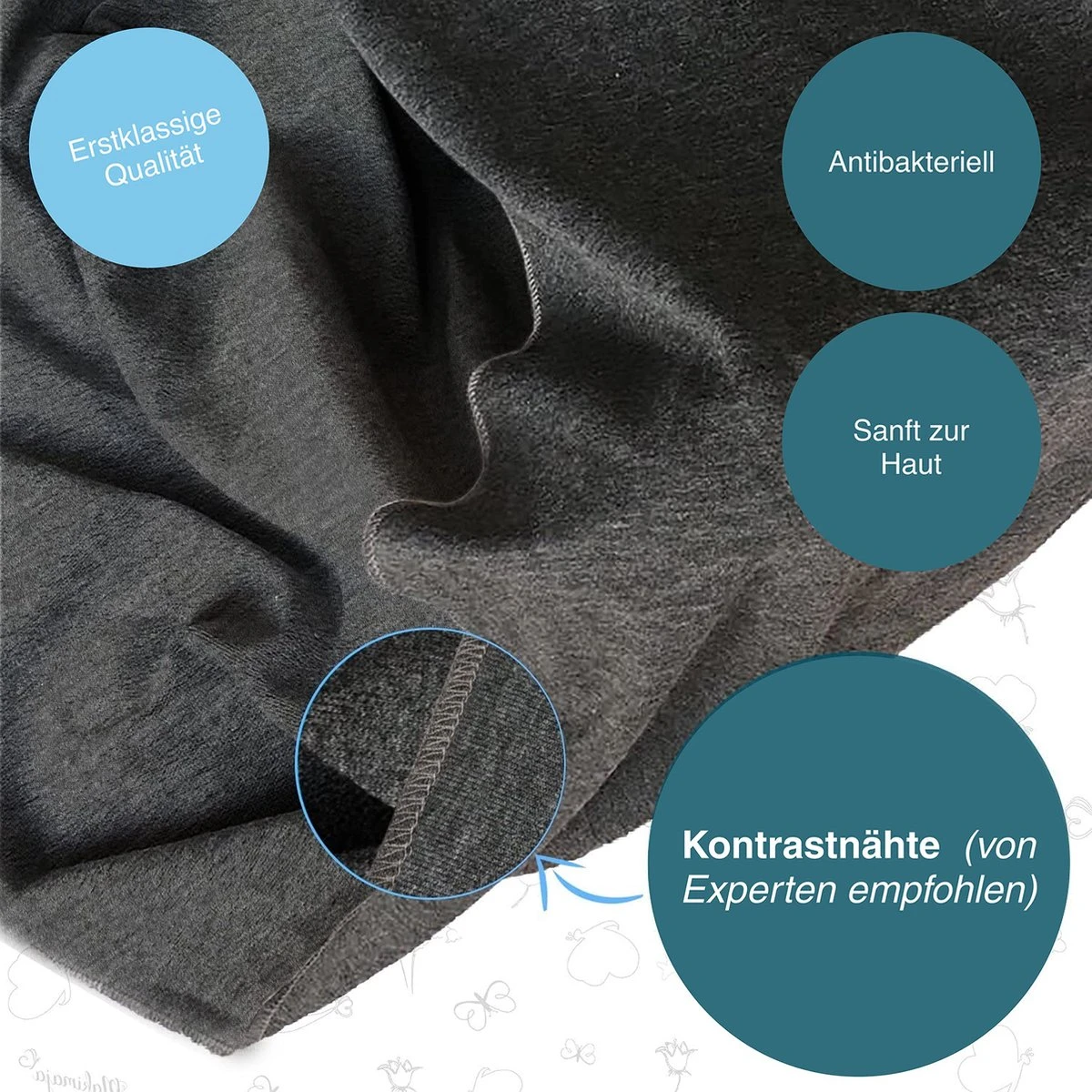Makimaja Baby Sling - Donkergrijs - Hoge Kwaliteit 100% Natuurlijk Katoen Baby Sling - Baby Sling Pasgeborenen En Baby's Tot 15 Kg - Plus Inclusief: Baby Slabbetje 4 Makimaja Baby Sling - Donkergrijs - Hoge Kwaliteit 100% Natuurlijk Katoen Baby Sling - Baby Sling Pasgeborenen En Baby's Tot 15 Kg - Plus Inclusief: Baby Slabbetje - Image 4