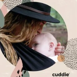 Cuddie Baby Draagdoek - Premium Organic Baby Draagdoek Gemaakt Van Bio Katoen - Newborns Tot 15 Kg - Baby Cadeau - Met Wenskaart - Zwart -Maxi-Cosi Winkel 1200x1200 1858