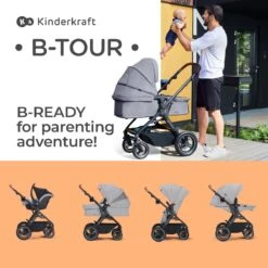 Kinderkraft B-Tour Ash Grey 3-in-1 Combi Kinderwagen Incl. Autostoel KSBTOU00DGR3000 -Maxi-Cosi Winkel 1200x1200 1906