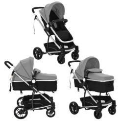 VidaXL Kinderwagen 2-in-1 Aluminium Grijs En Zwart -Maxi-Cosi Winkel 1200x1200 1938
