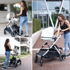 Deryan Evy Kinderwagen - Duo Kinderwagen - Uitbreidbaar - Inclusief Reiswieg - Creme -Maxi-Cosi Winkel 1200x1200 1948