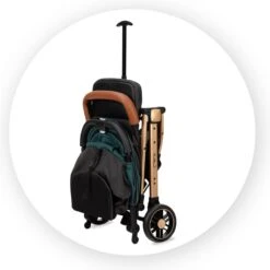 MoMi Wandelwagen - Compacte Lichtgewicht Buggy - Estelle - Green-Gold (geschikt Van 6mnd - 15kg) -Maxi-Cosi Winkel 1200x1200 1961