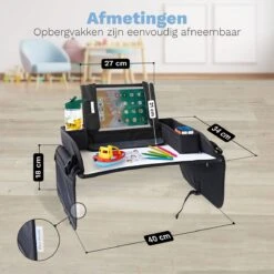 Blyzi - Reistafel Auto Met Tablethouder – Opvouwbaar – Speeltafel Voor Onderweg – Auto Organizer – Tekentafel - Zwart -Maxi-Cosi Winkel 1200x1200 216
