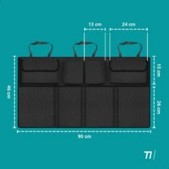 TIKKENS® Auto Organizer Kofferbak - Autostoel Organizer - Koffer Organizer - Zwart - Universeel -Maxi-Cosi Winkel 1200x1200 258