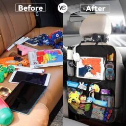 BOTC Autostoel Organizer - Luxe & Stevige Autostoel Organizer Met Tablet Houder - Set Van 2 - Auto Stoel Organiser - 10 Storage Pockets - Zwart - 2 Stuks -Maxi-Cosi Winkel 1200x1200 31