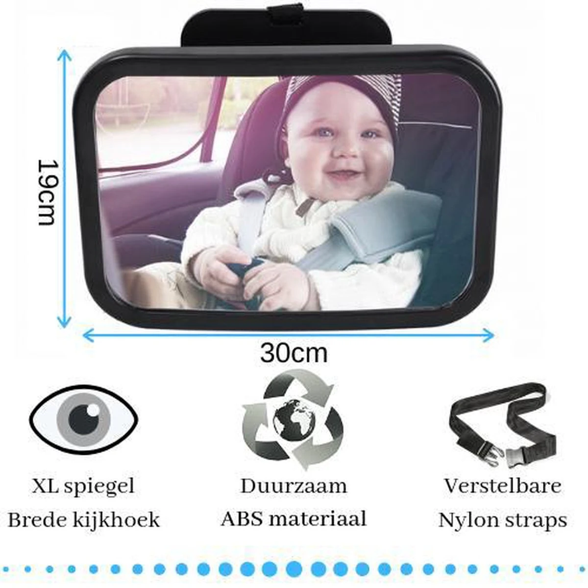 Autospiegel Baby - Maxi Cosi Spiegel - Baby Spiegel Auto - Achteruitkijkspiegel - Veiligheidsspiegel 3 Autospiegel Baby - Maxi Cosi Spiegel - Baby Spiegel Auto - Achteruitkijkspiegel - Veiligheidsspiegel - Image 3