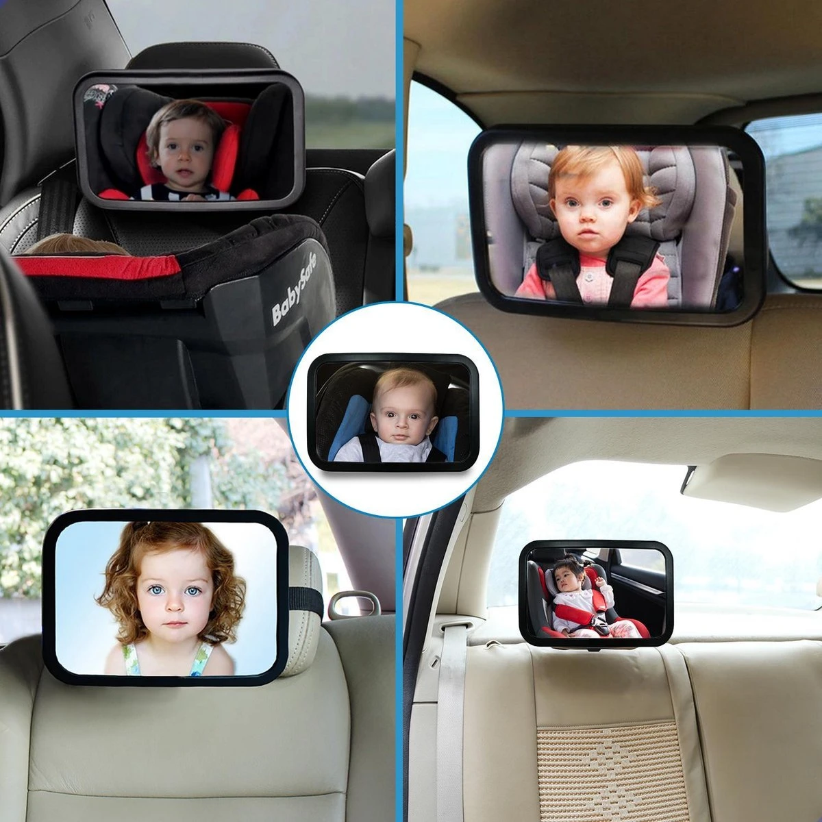 Verstelbare Baby Achteruitkijk Autospiegel - Auto Veiligheidsspiegel Baby - Achterbank Spiegel Baby - AutoSpiegel Baby - Babyspiegel Auto - Kinder Autospiegel - Zwart 3 Verstelbare Baby Achteruitkijk Autospiegel - Auto Veiligheidsspiegel Baby - Achterbank Spiegel Baby - AutoSpiegel Baby - Babyspiegel Auto - Kinder Autospiegel - Zwart - Afbeelding 3