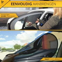 Lifestyle Living Zonnescherm Auto Zijruit – Zonwering Voor Baby En Kind – Zonder Zuignappen – UV Protectie – 2 Stuks – 51 X 31CM – Statisch - Zelfklevend -Maxi-Cosi Winkel 1200x1200 387