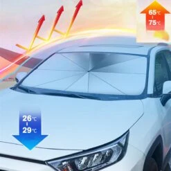 EXTRA GROOT Zonnescherm / Autoparaplu - Binnenkant Voorruit Auto - Opvouwbaar - Hitte En UV Bescherming 148X86cm -Maxi-Cosi Winkel 1200x1200 426