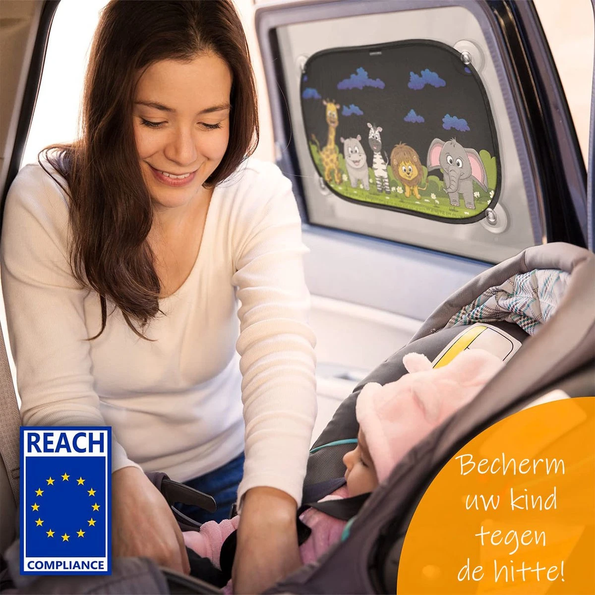 Zonnescherm Auto Baby - UV Protectie - Zonwering Auto Zijruit - Zonwering Raam - Zonnescherm Auto Zuiruit - Zonnescherm Auto Kind - Auto Zonnescherm Baby 4 Zonnescherm Auto Baby - UV Protectie - Zonwering Auto Zijruit - Zonwering Raam - Zonnescherm Auto Zuiruit - Zonnescherm Auto Kind - Auto Zonnescherm Baby - Afbeelding 4