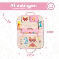 Merkloos Bablue Autostoel Organizer Voor Kinderen - Roze - Veel Verschillende Vakjes - Leuke Vormgeving - Autostoel Beschermer Voor Kinderen - Auto Organizer Kind - Reistafel Voor Kinderen - Auto Organizer Kinderen - Autostoel Tafeltje Kind -Maxi-Cosi Winkel 1200x1200 50