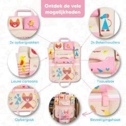 Merkloos Bablue Autostoel Organizer Voor Kinderen - Roze - Veel Verschillende Vakjes - Leuke Vormgeving - Autostoel Beschermer Voor Kinderen - Auto Organizer Kind - Reistafel Voor Kinderen - Auto Organizer Kinderen - Autostoel Tafeltje Kind -Maxi-Cosi Winkel 1200x1200 54