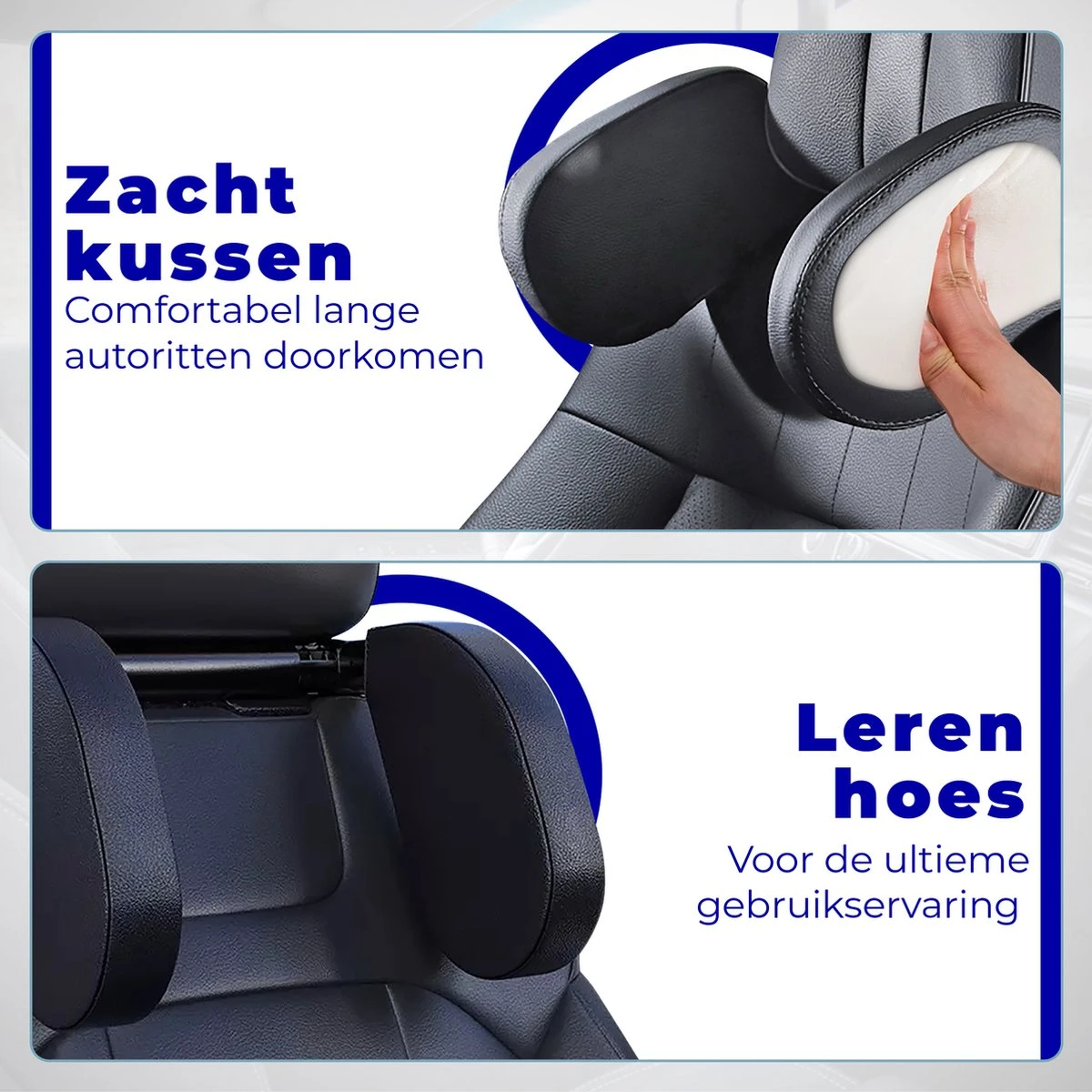 HBRK – Hoofdsteun Auto – Nekkussen – Hoofdkussen Kinderen & Volwassenen – Neksteun – Autokussen – Reiskussen Veiligheid – Verstelbaar – Zwart 2 HBRK – Hoofdsteun Auto – Nekkussen – Hoofdkussen Kinderen & Volwassenen – Neksteun – Autokussen – Reiskussen Veiligheid – Verstelbaar – Zwart - Image 2