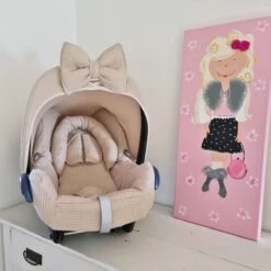 Wazzhappening - Maxi Cosi Hoes Set Bobbie - Karamel - Wafel - Badstof - Autostoelhoes -Maxi-Cosi Winkel 1200x1200 589