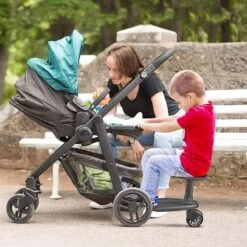 Merkloos Happyment® Universeel Meerijdplankje - Met Zitting - Voor Kinderwagen - Buggyboard - Zwart -Maxi-Cosi Winkel 1200x1200 658