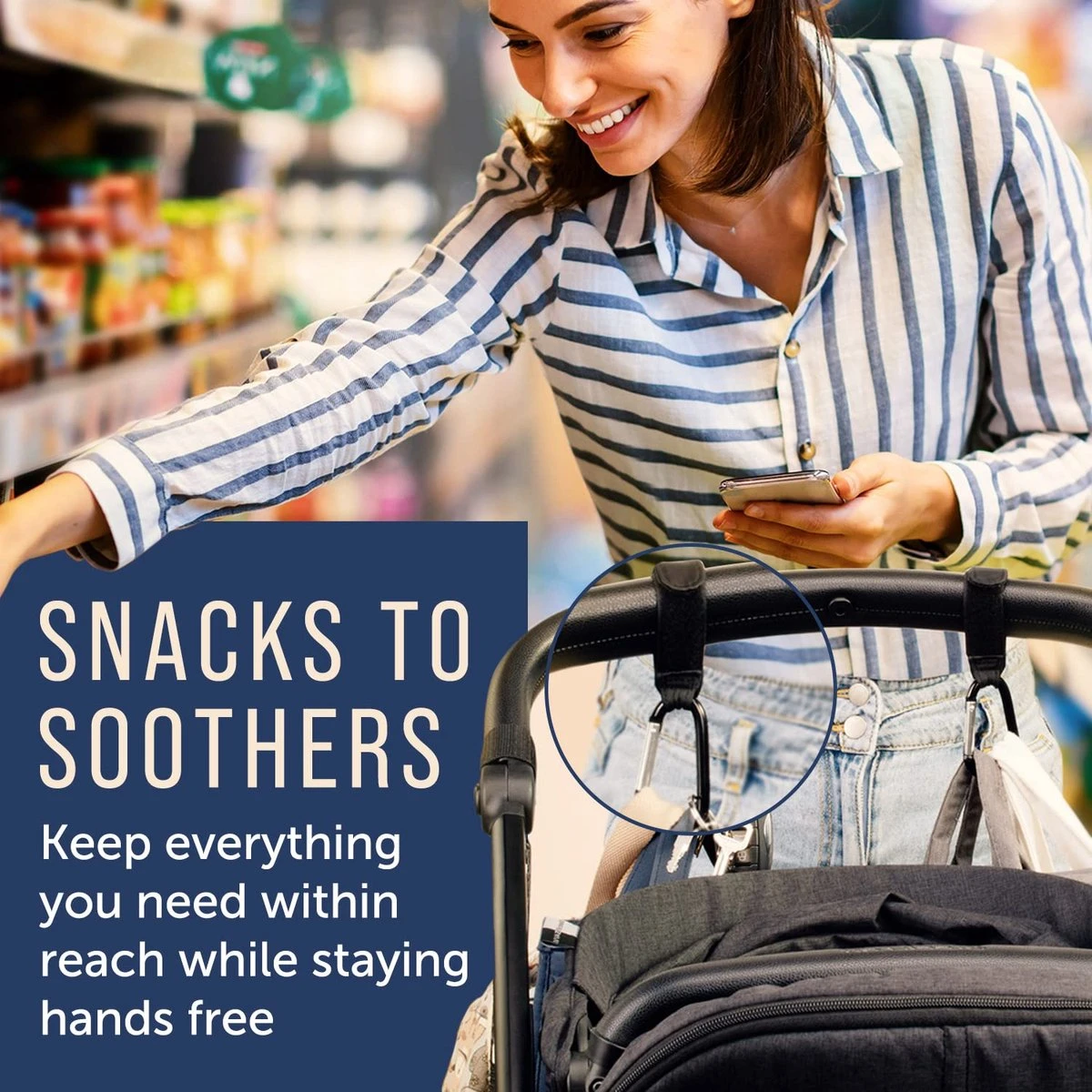 BOTC Kinderwagen Tassenhaakjes - Leer - Haakjes Voor Tassen - Set Van 2 - Leather - Extra Stevig - Buggy Haakjes - Zwart 4 BOTC Kinderwagen Tassenhaakjes - Leer - Haakjes Voor Tassen - Set Van 2 - Leather - Extra Stevig - Buggy Haakjes - Zwart - Image 4