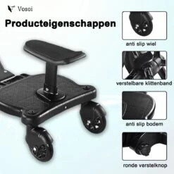 Vosoi - Meerijdplankje - Kinderwagen - Buggy's - Onderweg - Universeel - Verstelbaar - Zitje - Onderweg - 2 Wielen - Kinderwagen Accessoires 9 Vosoi - Meerijdplankje - Kinderwagen - Buggy's - Onderweg - Universeel - Verstelbaar - Zitje - Onderweg - 2 Wielen - Kinderwagen Accessoires -Maxi-Cosi Winkel 1200x1200 713