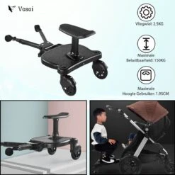 Vosoi - Meerijdplankje - Kinderwagen - Buggy's - Onderweg - Universeel - Verstelbaar - Zitje - Onderweg - 2 Wielen - Kinderwagen Accessoires 11 Vosoi - Meerijdplankje - Kinderwagen - Buggy's - Onderweg - Universeel - Verstelbaar - Zitje - Onderweg - 2 Wielen - Kinderwagen Accessoires -Maxi-Cosi Winkel 1200x1200 715