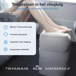 Merkloos Vliegtuigbedje - Opblaasbare Voetensteun - Reiskussen Vliegtuig - 3 Standen -Maxi-Cosi Winkel 1200x1200 82