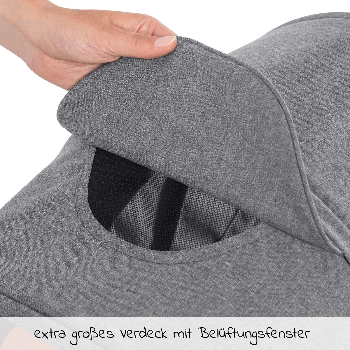 Hauck UpTown Buggy - Met één Hand Opvouwbaar - Grijs 9 Hauck UpTown Buggy - Met één Hand Opvouwbaar - Grijs - Image 9