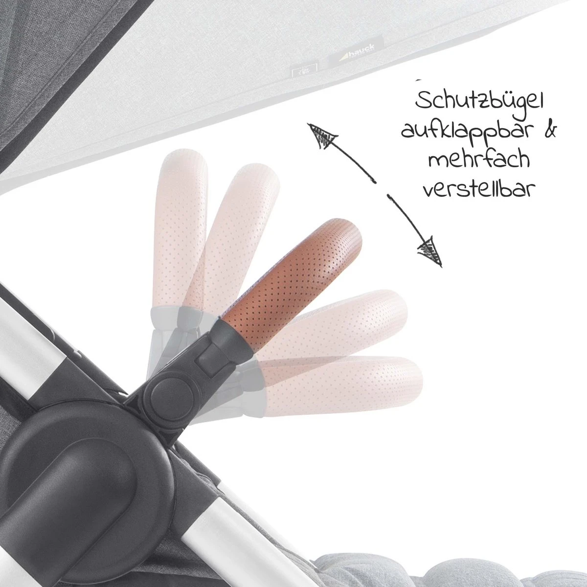 Hauck UpTown Buggy - Met één Hand Opvouwbaar - Grijs 18 Hauck UpTown Buggy - Met één Hand Opvouwbaar - Grijs - Image 18