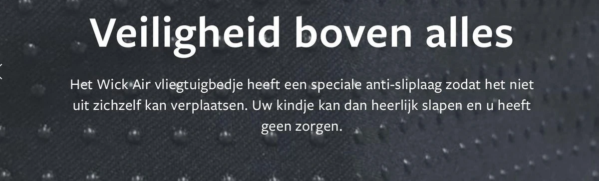 Wick Wings Antislip Overtrek Voor Vliegtuigbedjes Of Voetensteun 3 Wick Wings Antislip Overtrek Voor Vliegtuigbedjes Of Voetensteun - Image 3