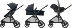 Maxi-Cosi Zelia³ Kinderwagen - Essential Graphite (zwart Frame + Bruin Leer) -Maxi-Cosi Winkel 1200x483 3