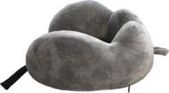 Cuddlebug U-shape Kussen Deluxe | Memoryfoam | Grijs | Reizen/Relaxen