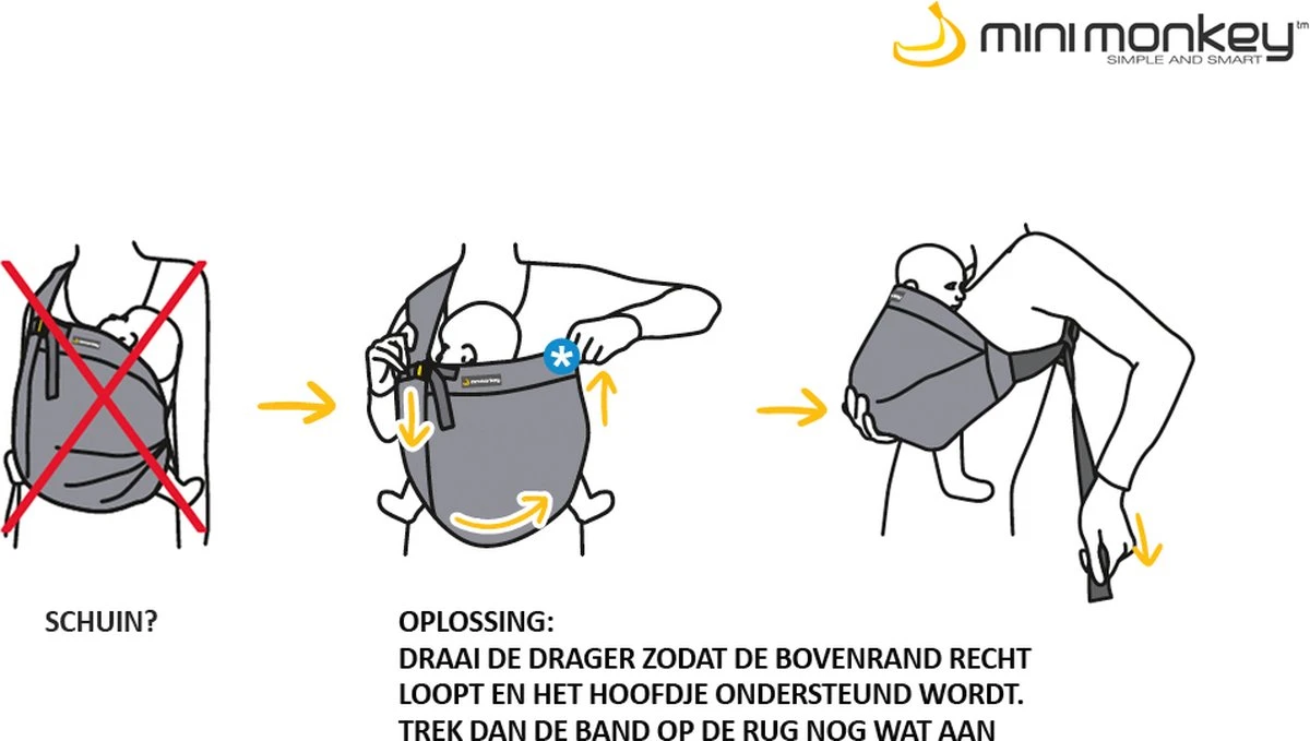 Minimonkey Mini Sling Draagzak - Zwart 9 Minimonkey Mini Sling Draagzak - Zwart - Image 9
