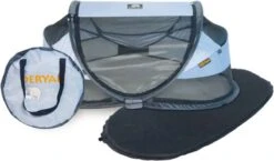 Deryan Baby Luxe Campingbedje – Inclusief Zelfopblaasbare Matras - Blue -Maxi-Cosi Winkel 1200x703 1