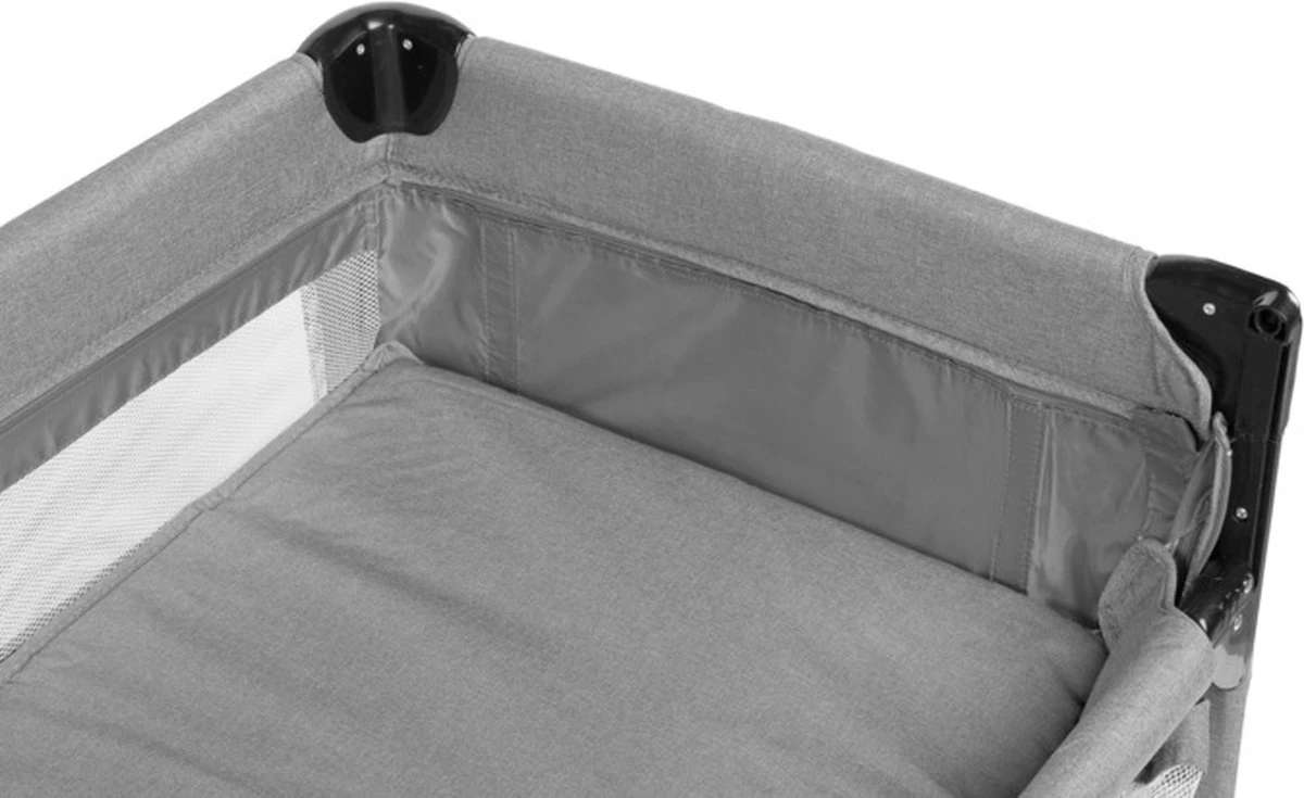 Caretero - Reisbedje Met Nachtkastje Esti Grijs 6 Caretero - Reisbedje Met Nachtkastje Esti Grijs - Image 6