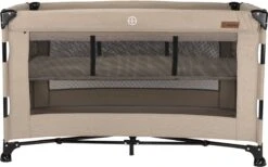 Reisbed Novi Baby® Nora Luxe Sand/Black -Maxi-Cosi Winkel 1200x748